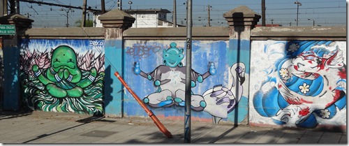 15 Wall graffiti in Santiago