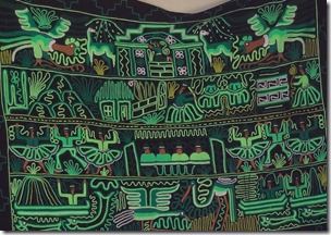 39 Needlework hangings at market near La Serena