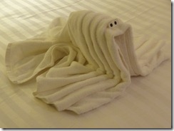 57 Towel Animal - Shrimp (we think)