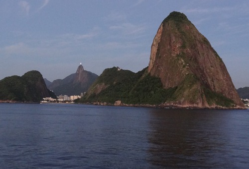 03 Sailing into Rio at sunrise - Sugarloaf & corcovado