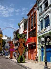 06 Recife street decorated for Carnaval