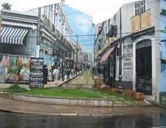 13 Faux street painting