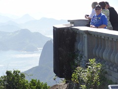 13 Mary & view of mtns across bay from Corcovado