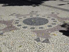 159 Mosaic sidewalk across from Biblioteca Nacional
