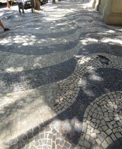 161 Mosaic sidewalk outside Biblioteca Nacional