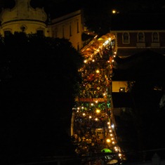 28 Olinda street at night from above