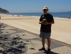 42 Rick with Coconut at San Conrado beach