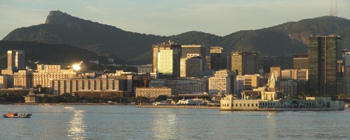 42 Sailing into Rio at sunrise -