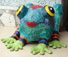 45 sculpture of female frog
