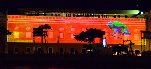 61 Bldg projection frog