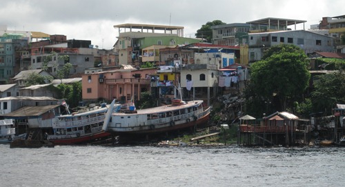 06 River boats ashore in Manaus