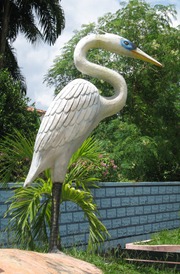 07 Heron statue