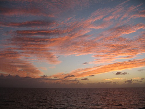 53 Sunset over the Caribbean