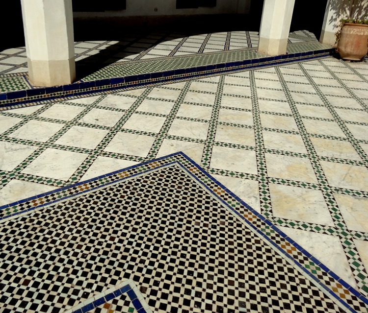 58a. Marrakesh Bahia mosaic floor