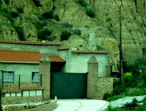 242a. Road to Almeria house built into hill