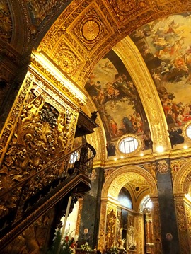 304. Malta Valleta St. Johns Co-Cathedral inside