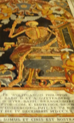 312a. Malta Valleta St. Johns Co-Cathedral detail of tomb