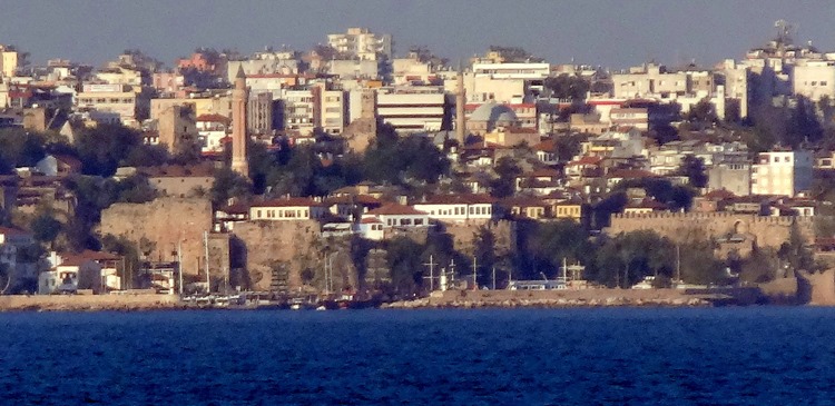 190a. Antalya old town from sea