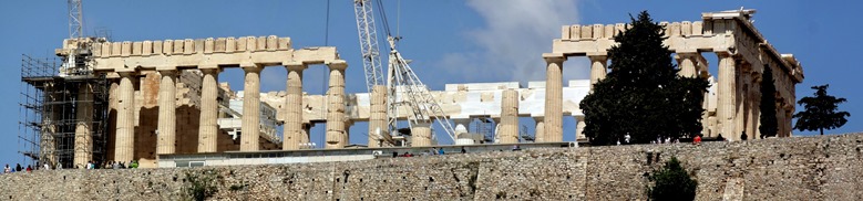 216a. Athens Acropolis Museum_Close Parthenon panorama