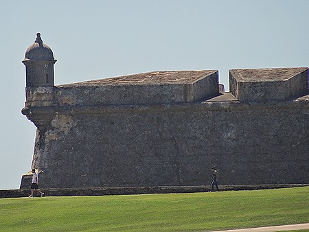 Guarita, or sentry box, at the end of a wall of the fort