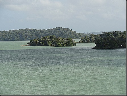Islands in manmade Gatun Lake used to be mountain tops